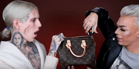 YouTuber Jeffree Star destroys Louis Vuitton bag for 